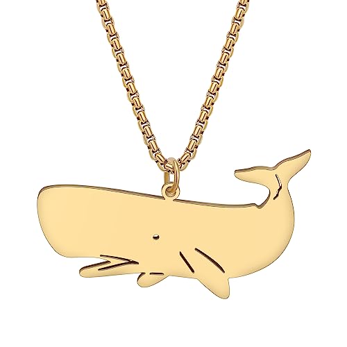 Pendentif chaîne charms baleine idéal pour vos vacances au bord de la mer