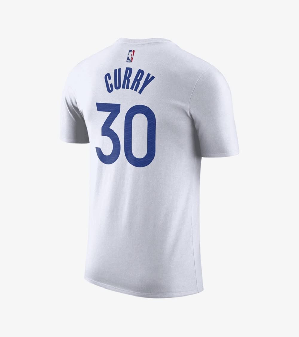NIKE T.Shirt NBA Golden State Curry M/C DR6374-103 col Bianco