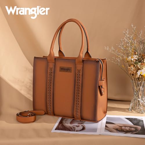 Image of Montana West x Wrangler Tote Bags Purses for Women Work Top-Handle Handbags with Strap
