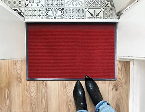 Fani DMF01S 2-Pack Heavy Duty Large Welcome Mat Outdoor Indoor Entrance Doormat Striped Floor Mat Waterproof Rug Front Door Mat Patio Anti-Skid Rubber Back thumb #4