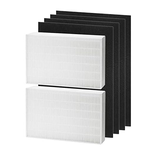 HPA200 HEPA Filter Replacement Compatible with Honeywell HPA200 HRF-ARVP200 Series Air Purifier HPA200, HPA201, HA202, HPA204, HPA250, HPA5200, 2 HEPA R and 4 Precut Carbon Pre-Filters A