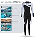 Jintaleco 4/3 mm Wetsuits for Women, Premium Neoprene Front Zip Women Wet Suit for Surfing, Swimming, Diving and Water Sports (Blue-4mm, Large)