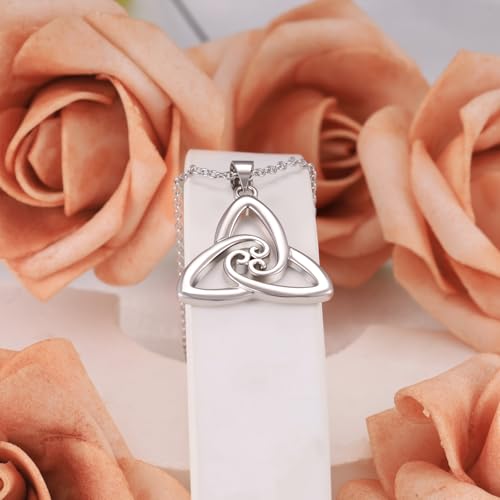Image of Sterling Silver Pendant Necklace Charms Hypoallergenic Fashion Jewelry Dainty Valentines Day Birthday Gift for Women
