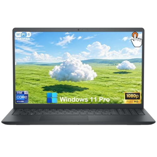 Dell 15.6" Touchscreen Laptop, 16GB DDR5 RAM, 512GB SSD, Intel i5-1334U | 15.6 Inch FHD Touch Anti-Glare Display, Wi-Fi 6, Bluetooth, Windows 11 Pro, Business & Student Computer with AI Copilot - image 1