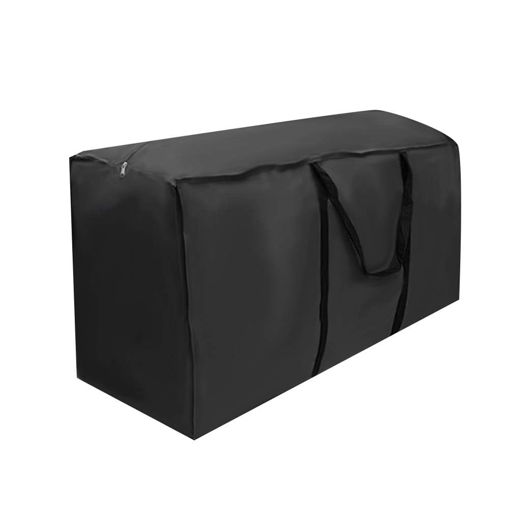 Large Cushion Storage Bag Outdoor Garden Furniture Quilt Storage, Black (173*76*51 cm)