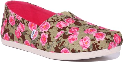 Image of TOMS Women's Alpargata Espadrille Loafer Flat, Cedar Green, 8