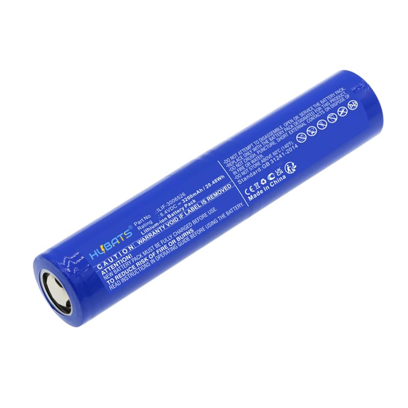 Batterie rechargeable 6,4 V 3200 mAh pour lampe de poche Maglite ML125 ML150LR ML150LRX
