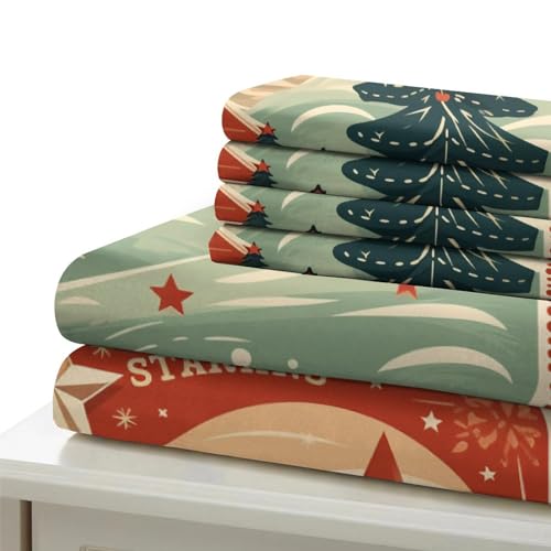 Parure de lit Noël microfibre de qualité supérieure housse de couette imprimé 3D