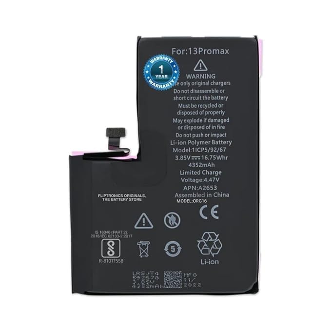 Image of Original Battery for iPhone 13 Pro Max A2643 A2484 A2641 A2644 A2645 Battery with 1 Year Warranty**** (ERT6)