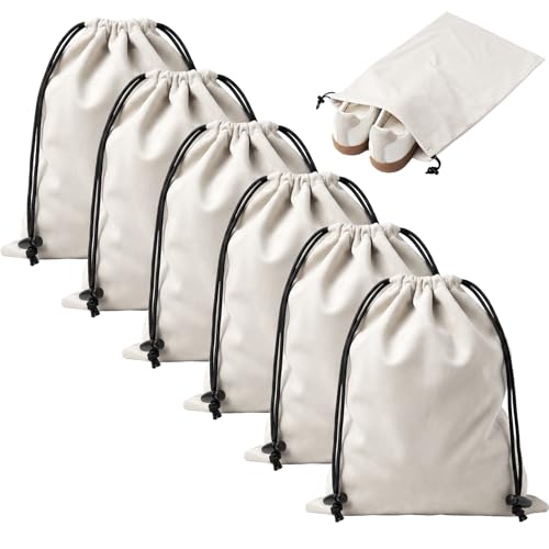 MERKFO 6-Pack Flannel Shoe Bags