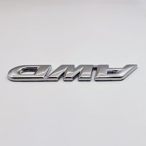 Miniatura 5 de Emblema de metal 3D AWD para tapa de maletero de tracción en todas las ruedas, calcomanía deportiva de 4 x 4 pulgadas, repuesto para maletero de