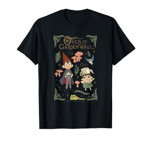 Over The Garden Wall Character Cottagecore Collage Cartoon T-Shirt
