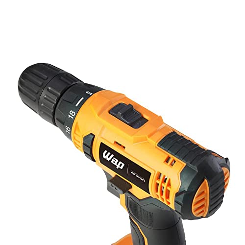 WAP Parafusadeira e Furadeira a Bateria LiIon 12V BPF 12K2 com Maleta e Kit de 13 Acessórios Parafus