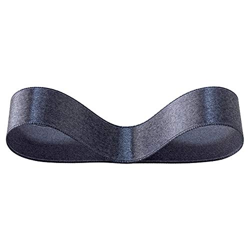 ヘッズ リボン 19㎜幅×20m巻 チャコール 1巻 サテン 片面 HEADS 1961R