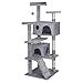 Light Grey Cat Tree Tower Activity Center Playing House Condo for Cat Rest Sturd ï¼ŒPackage Ship from USA
