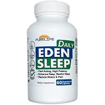 Eden Daily Sleep [New GABA Free Formula] Fall Asleep Faster, Relax Your Body, Promote Deep and Restful Sleep 60 Vegan Capsules