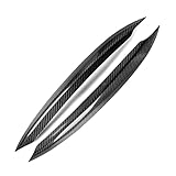 HZJA Auto Scheinwerfer Augenbraue Vordere Augenlider Scheinwerfer-Augenbrauen-Aufkleber-Zierleisten Für VW Für Golf 7 Mk7 2013-2018 Kohlefaser Augenlider Augenbrauen