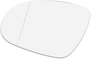ACROPIX Driver Left Side Rear View Heated Mirror Glass Fit for VW Jetta GTI Rabbit with Backing Plate - Pack of 1 White Glass
