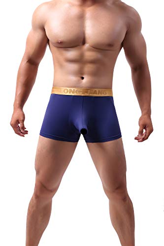 eywlwaar Men's Ice Silk Boxer Briefs Pouch Trunks Breathable Underwear4