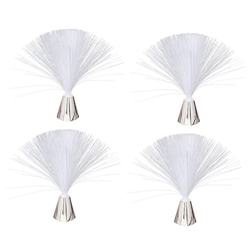 ARTIBETTER 4Pcs Colorful Fiber Optic Lamp Decorative LED Lights for Parties Bars and Events Optical Fiber Source No Battery Needed for Home and Office Decor