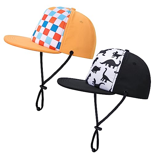 Image of Kids Baseball Hat Visor, Toddler Boy Girl Sun Protection Hat Cotton Hats,Sun Hat for Baby Little Girls Boys Children