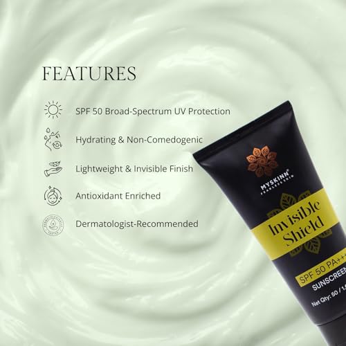 Image of Invisible Shield SPF 50 Sunscreen, 50ml, Ultra-Light Gel Formula