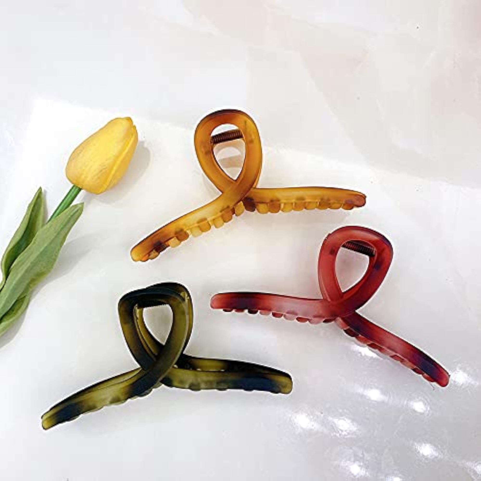 Multicolor Hair Claw Clips, 5PCS Set for Parties