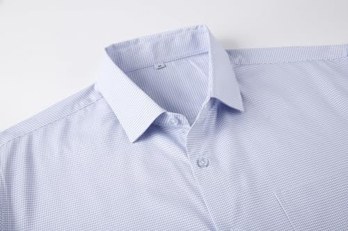 Alex Vando Mens Bamboo Dress Shirts Wrinkle Free Regular Fit Stretch Button Down Shirt