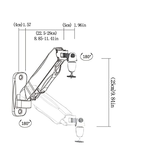 Soportes para proyectores de pared con eje dual de alta resistencia y giro 2