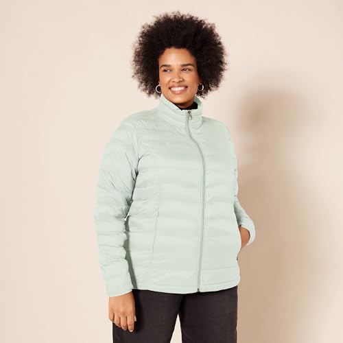 Image of Amazon Essentials Women's Lightweight Long-Sleeve Water-Resistant Packable Puffer Jacket (Available in Plus Size)