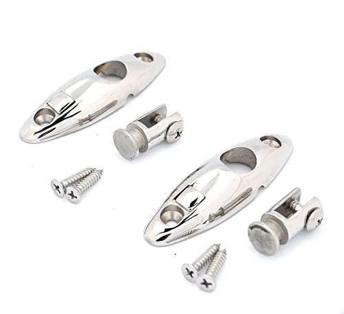 Mxeol Bimini Swivel Mount Quick Release Hinge Stainless Steel Pair #TOP1