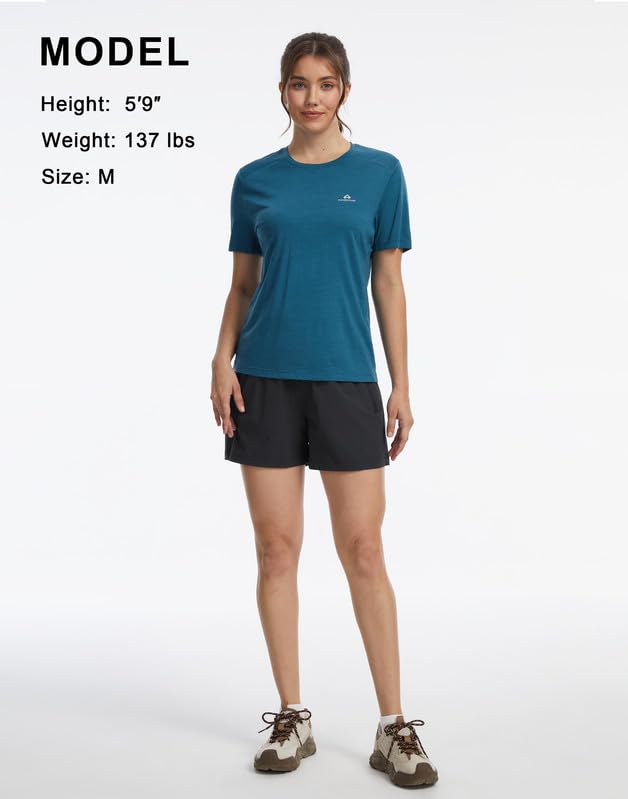 Pioneer Camp Wanderhose Damen Kurz Sport Shorts Damen Sommer Wandershorts,Wasserabweisend & Strapazierfähigkeit,4-Wege-Stretch,Wandern, Camping, Reisen, Sport, Golfen