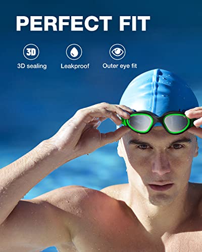 Image of ZIONOR Swim Goggles, Upgraded G1 Polarized Swimming Goggles Anti-Fog for Adult Men Women