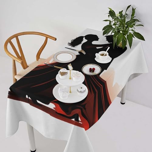 Nappe rectangulaire 140x279 cm imperméable pour salle de bal - 2