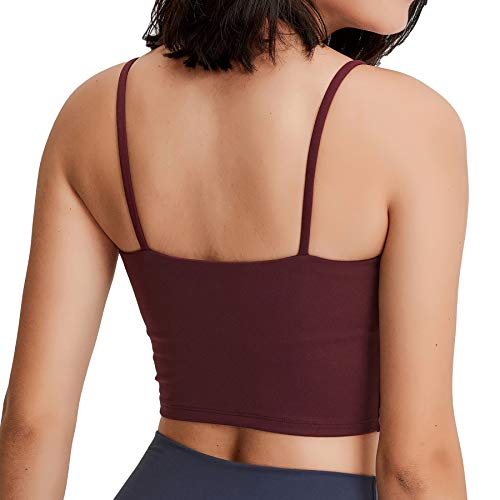 Image of Lemedy Women Padded Sports Bra Fitness Workout Running Shirts Yoga Tank Top