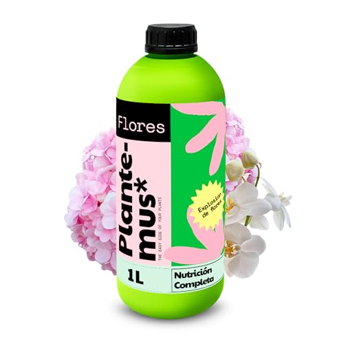 PLANTEMUS Fertilizante Orquídeas, Hortensias, Geranios y todo tipo de Plantas con Flor. Abono Líquido para una Floración Vistosa y Abundante (1 L)