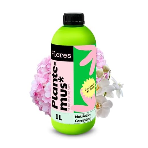PLANTEMUS Abono Orquídeas, Hortensias, Geranios y todo tipo de Plantas con Flor. Fertilizante Líquido para una Floración Vistosa y Abundante (Flores 1L)