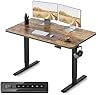 FEZIBO Electric Standing Desk, 48 x 24 Inches Height Adjustable Stand up Desk, Sit Stand Home Office Desk, Computer Desk, Rustic Brown