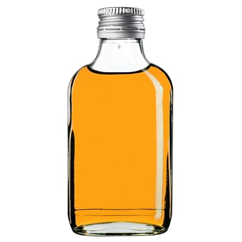 KADAX 100er Set Flachmann 100ml, kleine Glasflaschen mit Schraubverschluss, Fläschchen, leere Flaschen zum Befüllen, mini Likörflaschen… – Ansicht 9