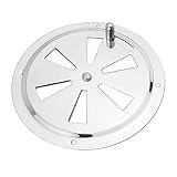 YYian Entlüfter & Deckplatten Edelstahl 316 Boot Marine Air Vent Louver Gitter Cover 128mm Belüftung Ladende Ventilator Abdeckung Einstellbare Auspufflüftung