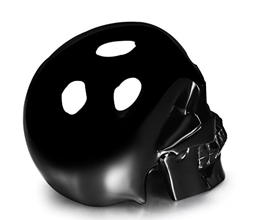 Skullis 5.0“ Black Obsidian Crystal Skull - Hand Carved Gemstone Fine Art Sculpture, Reiki Healing Stone Statue.(Select Style) #TOP5