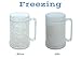Freezer Mugs – Double Wall Gel Frosty Freezer Mugs, Cups – Drinking Glass – Beer Ice Mugs for Freezer – Beer Mugs with Handle – 16oz Freezable Beer Mug (2)
