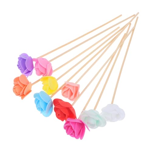 Artibetter 10 Bâtonnets Diffuseurs de Parfum en Bois Légers, Tiges Remplaçables pour Diffuseur D'arômes, Lot de 10, pour Maison et Bureau