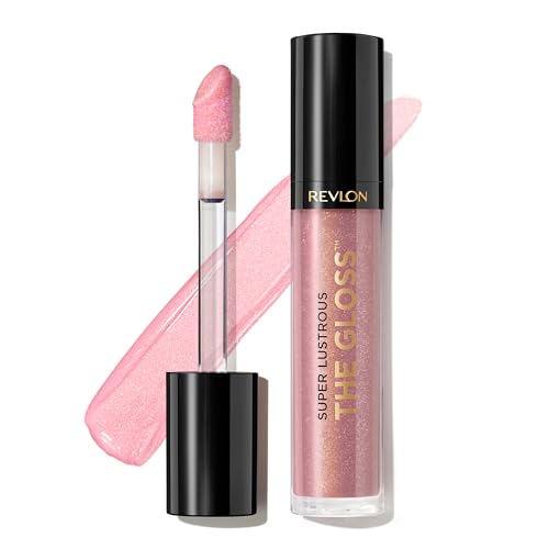 Revlon Super Lustrous Lip Gloss, Non-Sticky, Hydrating, High Shine Finish, 203 Lean In, 0.13 oz