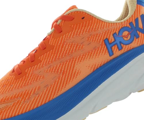 HOKA Clifton 9 Mens Shoes Size 11.5, Color: Vibrant Orange/Impala