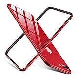 RANVOO iPhone 8 Plus/iPhone 7 Plus Case, Premium Bumper Case Flexible Protective Aluminum TPU Hybrid Bumper Frame [Support Wireless Charging] for Apple iPhone 8 Plus and iPhone 7 Plus, Red [Armor]