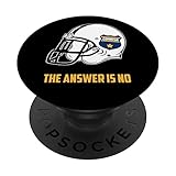 The Answer Is No Cool Football Head Gear Costume