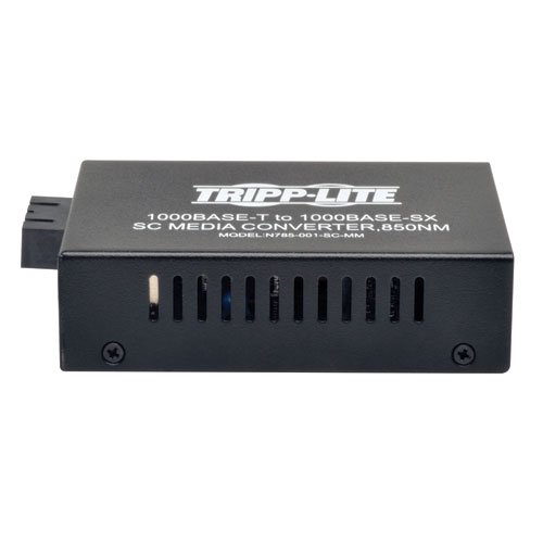 Tripp Lite Network Copper Rj45 Ethernet To Fiber Sc Duplex Multimode Cable Extender Converter, 850Nm Wavelength, Power Over Ethernet+, Gigabit, Extend 1800 Ft / 550 M, 2-Year Warranty (N785-001-Sc-Mm) #TOP3