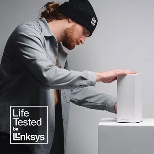 Linksys Mx4200 Velop Mesh Wifi 6 System, Router Replacement Tri-Band Wireless Network For Whole Home Coverage, 2,700 Sq. Ft Coverage, 40+ Devices, Speeds Up To (Ax4200) 4.2Gbps #TOP4