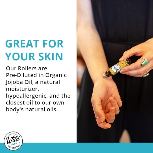 Wild Essentials Escape Essential Oil Roll On, 10ml Daydream Blend, Anti-Stress, Relax, Made with 100% Pure, Premium Grade Essential Oils and Organic Jojoba Oil, Ready to Use, Moisturizer, All Natural - Image 5